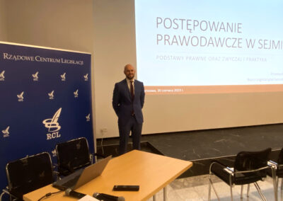 Przemysław Sadłoń, główny specjalista w Biurze Legislacyjnym Kancelarii Sejmu RP