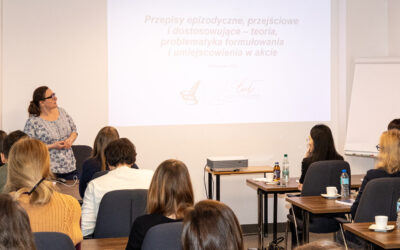 Warsztaty legislacyjne pt. „Przepisy epizodyczne, przejściowe i dostosowujące – teoria, problematyka formułowania i umiejscowienia w akcie”