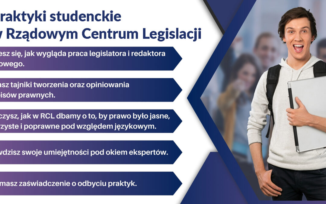 Ruszył nabór na praktyki studenckie „Wakacje z legislacją”!