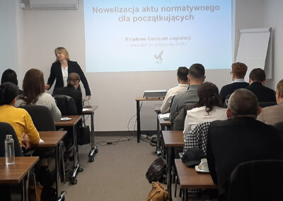 Warsztaty legislacyjne „Nowelizacja aktu normatywnego”