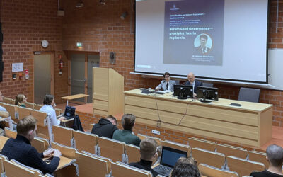 Spotkanie z dr Joanną Knapińską na Forum Good Governance – teoria i praktyka rządzenia