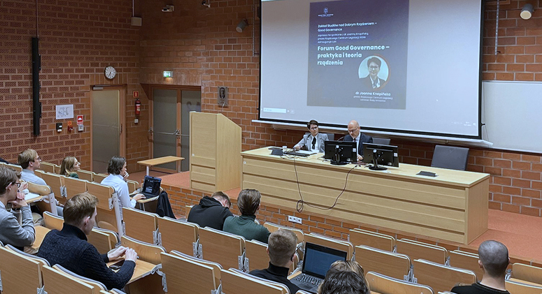 Spotkanie z dr Joanną Knapińską na Forum Good Governance – teoria i praktyka rządzenia