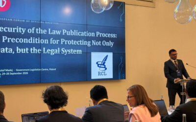 Przedstawiciele RCL na 22. Europejskim Forum Dzienników Urzędowych
