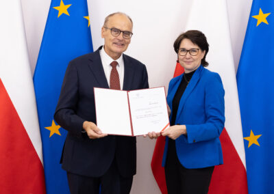 Prof. Mirosław Granat i Joanna Knapińska, Prezes Rządowego Centrum Legislacji, Sekretarz Rady Ministrów.