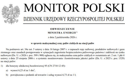 Ceny Paliw Niższe – od jutra!